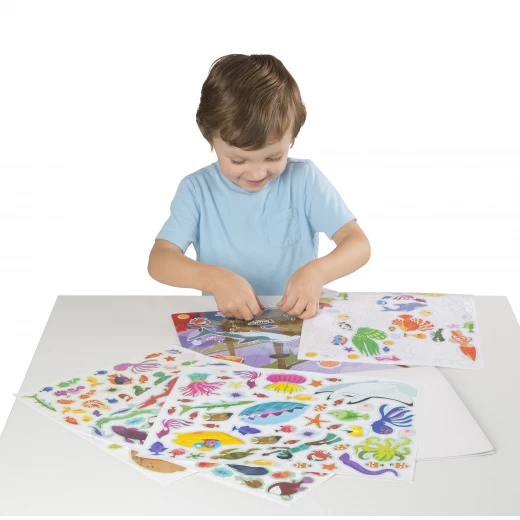 Melissa & Doug Reusable Sticker Pad - Under the Sea - ميليسا اند دوج - Image 2