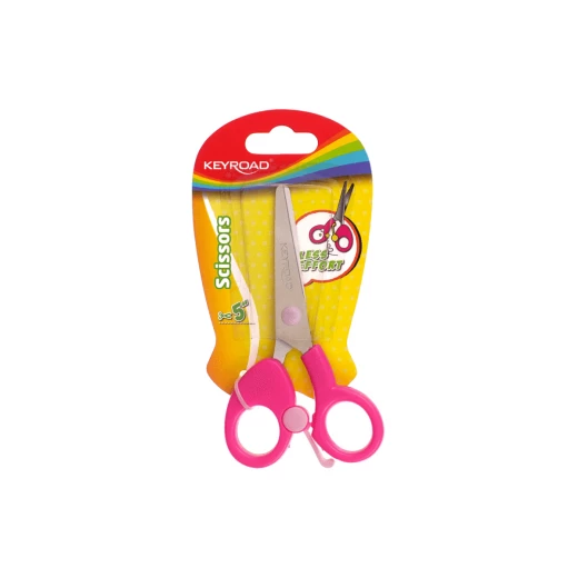 keyroad scissor 5''less effort kids scissors, pink keyroad scissor 5''less effort kids scissors, pink