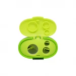 Keyroad Tris Jumbo 3-hole plastic sharpener , with tank, green - كيرود