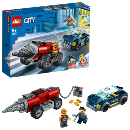 LEGO Elite Police Driller Chase, 179 Pieces - ليجو - Image 2