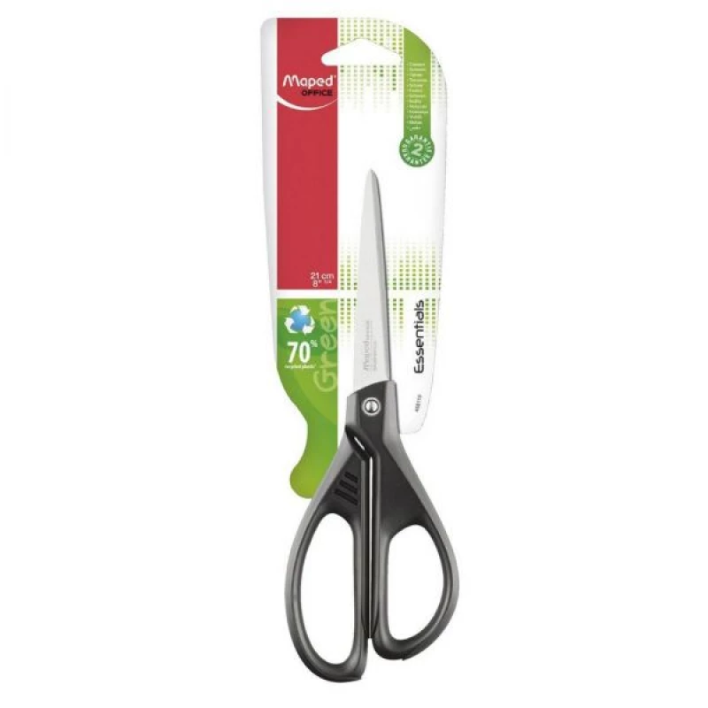 Maped Essentials Scissors Hangsell 21cm, Black - مابد