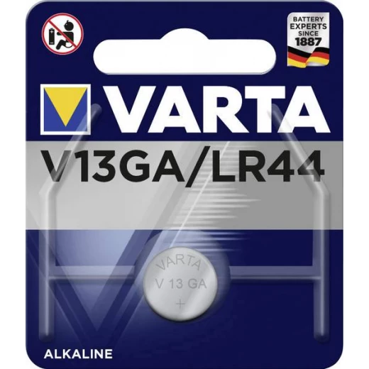 Varta Electronics AG13 Button cell LR44 Alkali-manganese 155 mAh 1.5 V 1 pc(s) Varta Electronics AG13 Button cell LR44 Alkali-manganese 155 mAh 1.5 V 1 pc(s)