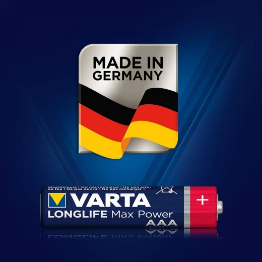 بطاريات Varta Alkaline Max Tech AAA ، قطعتان (أزرق / أحمر) - فارتا - Image 3