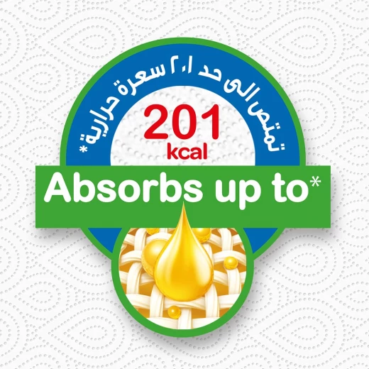 مناديل ورقية للمطبخ لامتصاص 201 سعرة حرارية, 4 رول من ماركة كلينيكس - كلينكس - Image 4