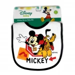 Mickey & Minnie Cotton Baby Bib, Black - ديزني