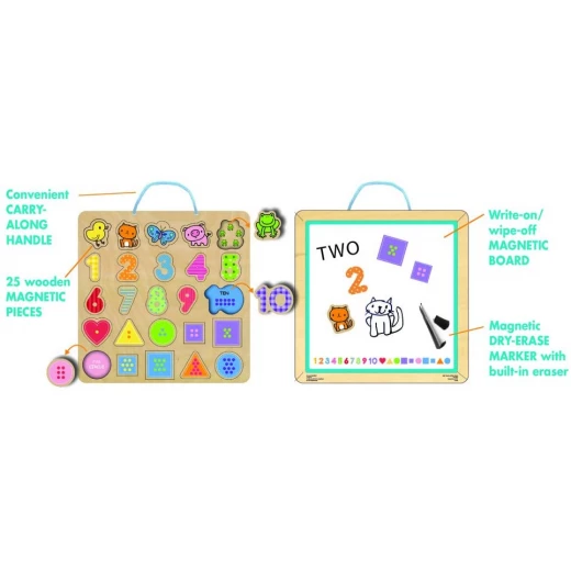 Numbers Magnetic 25 Puzzle & Play Board - انوفاتيف كيدز جرين - Image 2