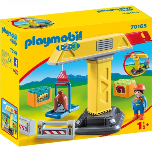Playmobil Children's Construction Crane Set Playmobil Children's Construction Crane Set