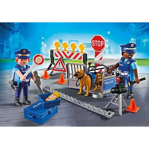 Playmobil  Police Roadblock For Children - بلاي موبيل - Image 2