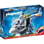 Playmobil Police Helicopter With Led Searchlight For Children - بلاي موبيل