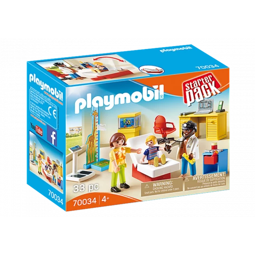 Playmobil Starterpack Pediatrician's Office 33 Pcs For Children Playmobil Starterpack Pediatrician's Office 33 Pcs For Children