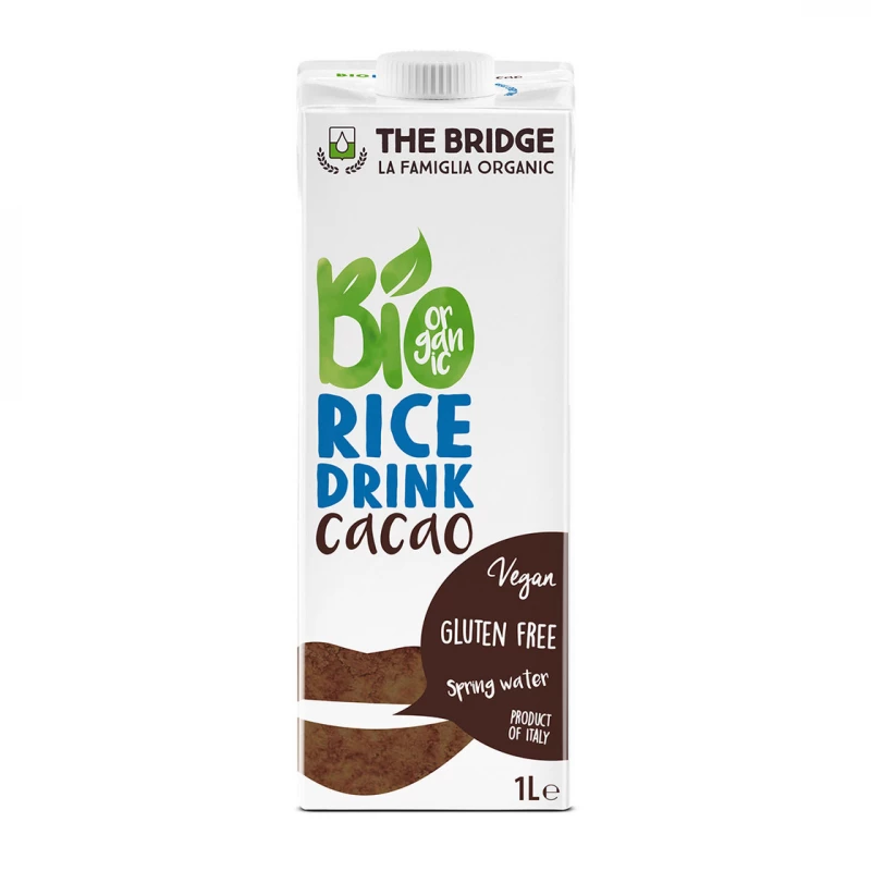 The Bridge Brazil Rice Drink With Cocoa 1L, Organic - The Bridge Bio