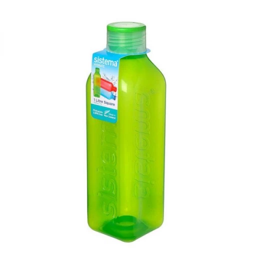 مطرة ماء مربعة هيدرات من سيستيما، لتر - أخضر