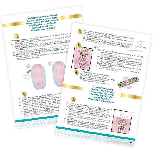 Buki BeTeens Girls Beading Loom Kit with Clasps, Seed Beads, Patterns - بوكي - Image 6
