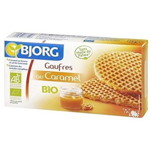 BJORG Gaufres au caramel cookies 175 g BJORG Gaufres au caramel cookies 175 g