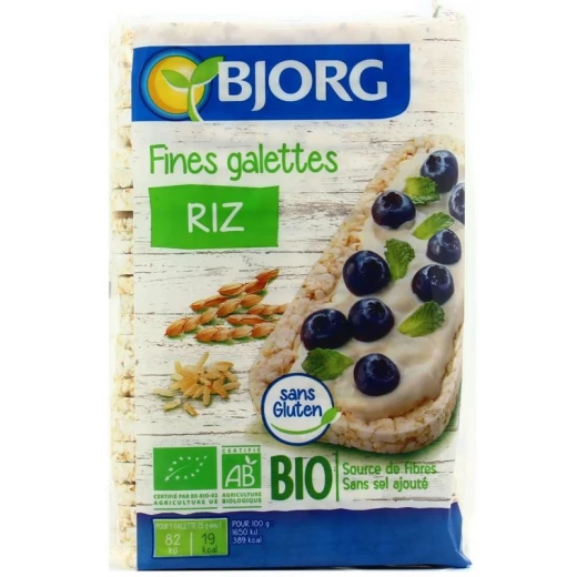 Bjorg Fine Rice Galette, 100g