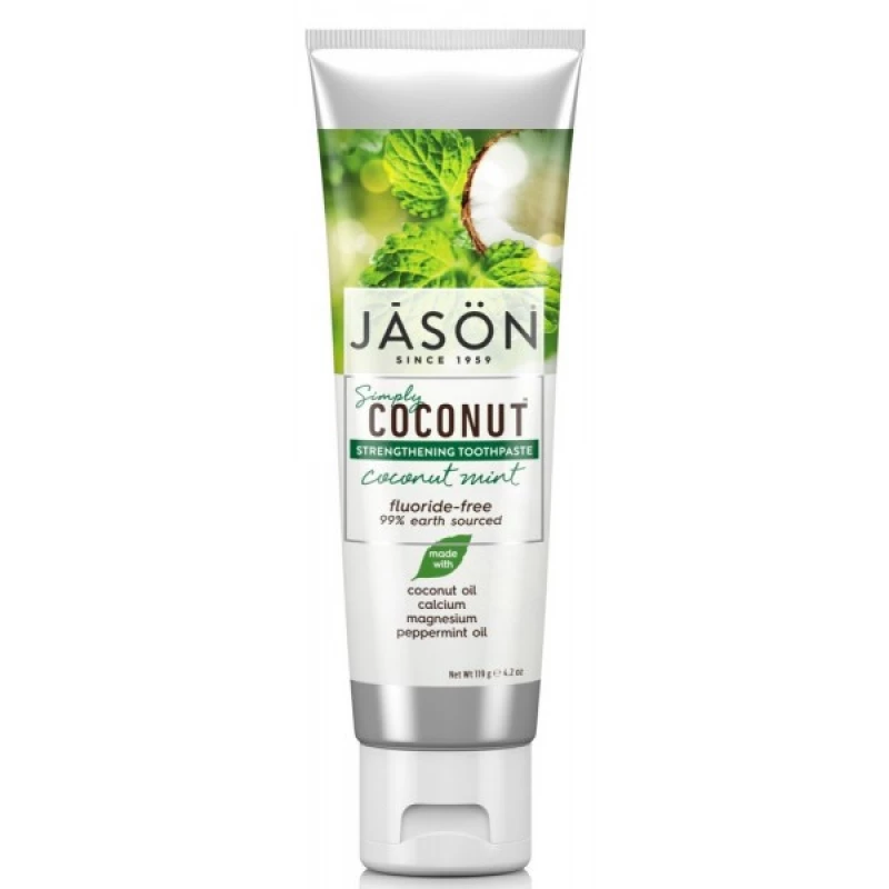 Jason Naturals - Simply Strengthening Coconut Coconut Mint Toothpaste - جاسون