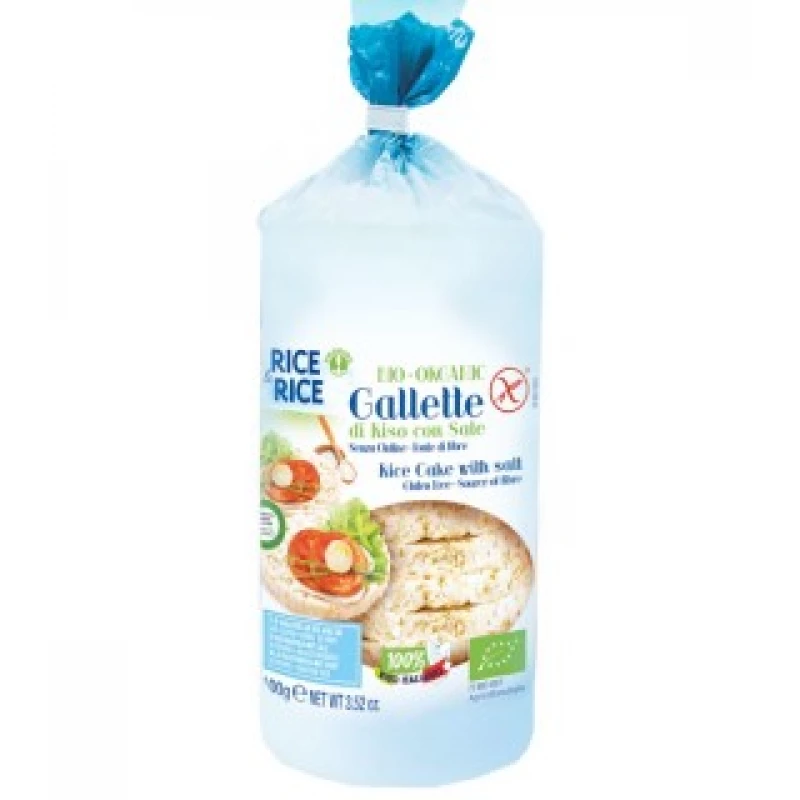 Probios Rice & Rice Organic Rice Cakes With Salt 100g - بروبيوس