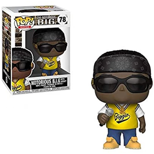 Funko Pop! Rocks: Music: Notorious B.I.G. in jersey Funko Pop! Rocks: Music: Notorious B.I.G. in jersey