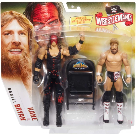Mattel WWE Wrestlemania Battlepack Kane and Daniel Bryan Wrestling Action Figure Mattel WWE Wrestlemania Battlepack Kane and Daniel Bryan Wrestling Action Figure