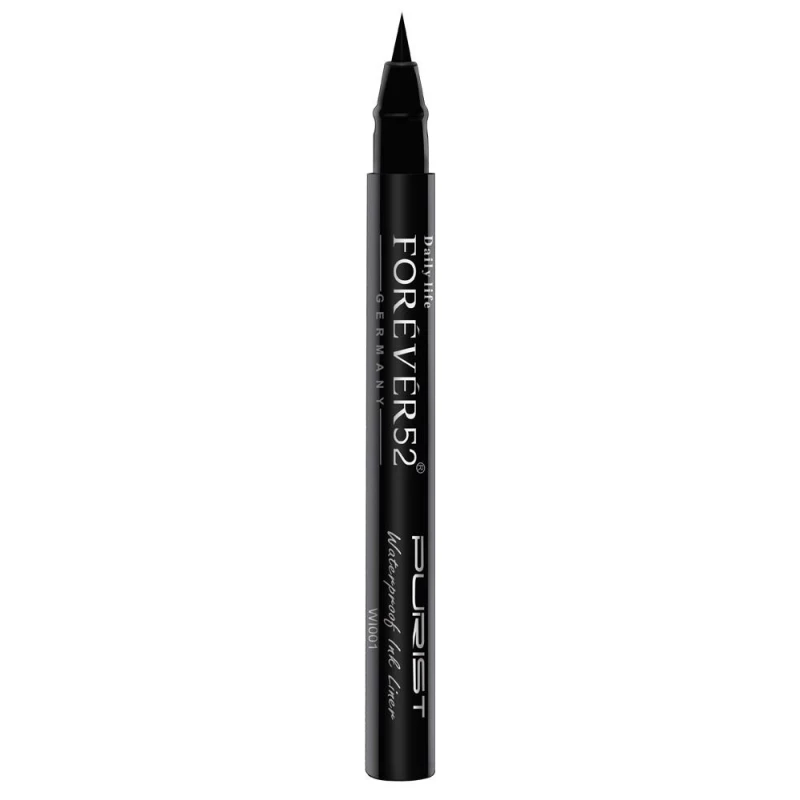 Forever52 Purist Waterproof Black Ink Eyeliner Pen Tip Precise Eye Makeup Long Lasting Wear - Forever 52