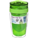 Sistema Twist Sip Tea To Go Travel Mug With Filter, Green - سيستما