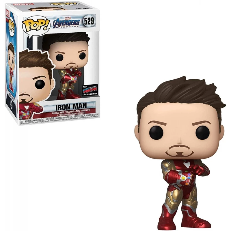 Funko Pop! Marvel: Avengers Endgame - Iron Man w/Gauntlet (NYCC Exc) - فانكو