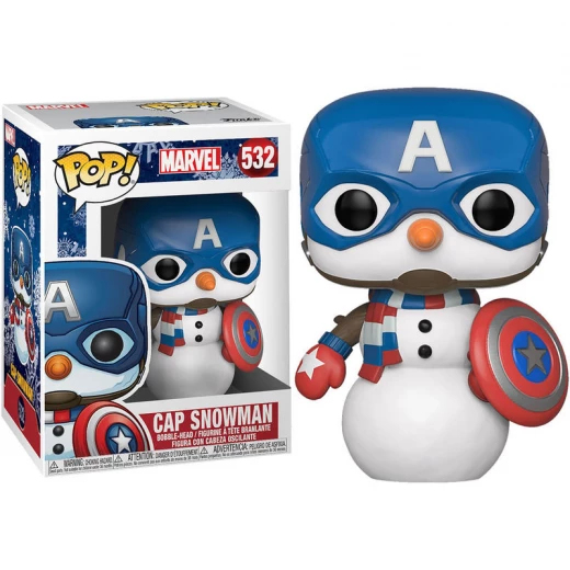 Funko Pop! Marvel: Holiday - Capt America Funko Pop! Marvel: Holiday - Capt America