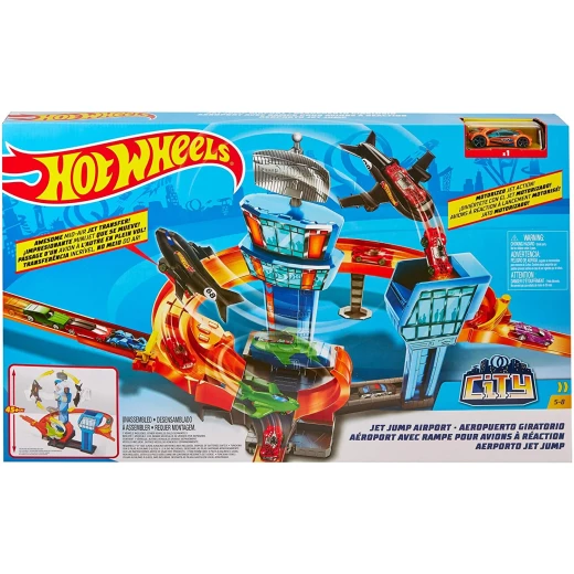 Hot Wheels Jet Jump Airport Track Play Set Motorized Jet Action 1 Vehicle Included Hot Wheels Jet Jump Airport Track Play Set Motorized Jet Action 1 Vehicle Included