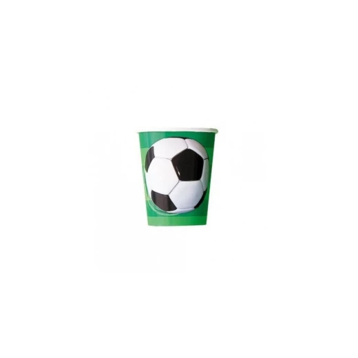 Unique - 3D Soccer Unique Party Cups X8 Unique - 3D Soccer Unique Party Cups X8