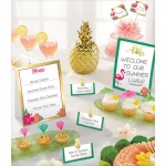 Amscan - Hawaiian Luau Aloha Buffets Decorating Kit (12 pc) Birthday Party Supplies Cards - أمسكان