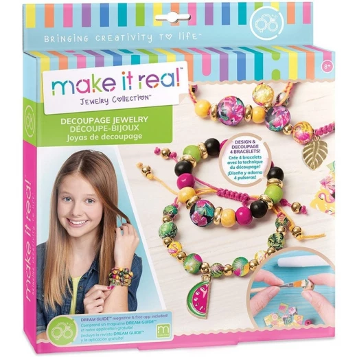 Make It Real Make it Real Decoupage Jewellery Make It Real Make it Real Decoupage Jewellery