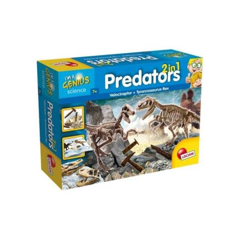 Lisciani I'm A Genius Predators 2 In 1 - ليشياني