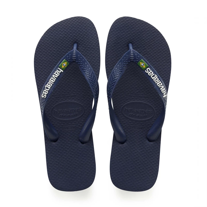 Havaianas Brasil Logo Navy Blue 37/38 - هافياناس