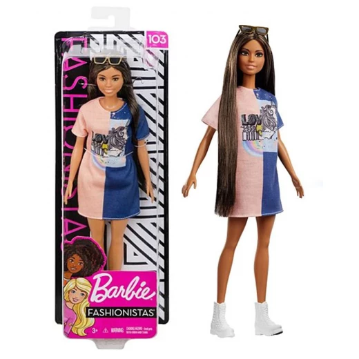 Mattel Barbie Fashionistas Doll,Tall with Long Dark Hair Mattel Barbie Fashionistas Doll,Tall with Long Dark Hair