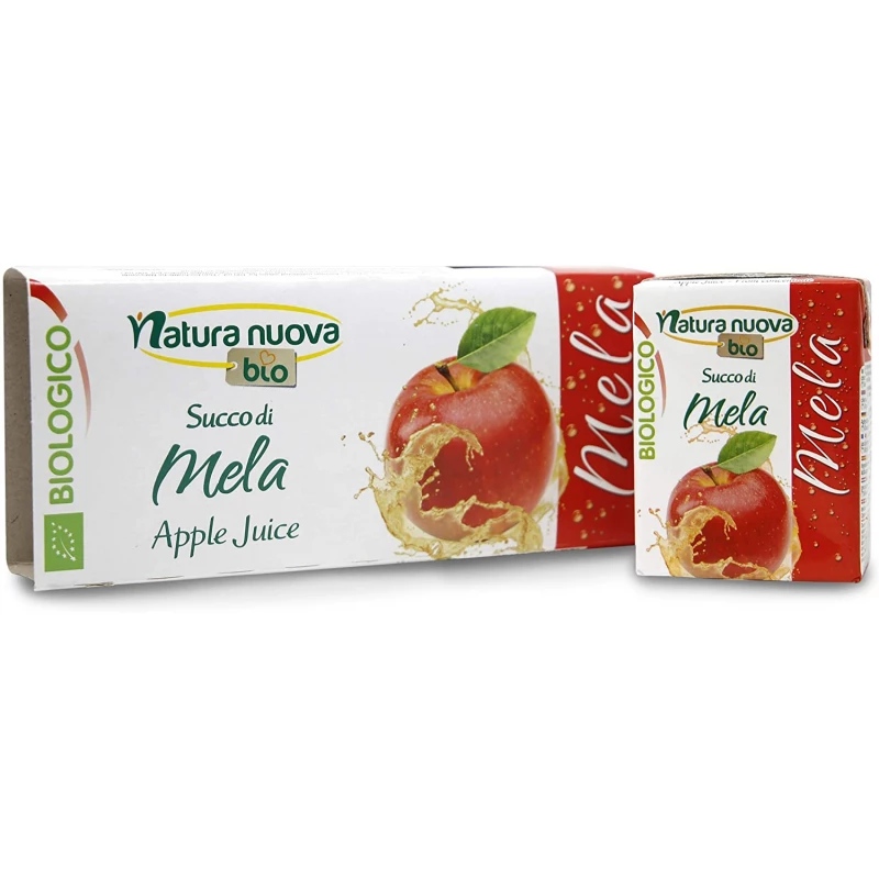 Natura Nuova Organic Apple Juice Without Sugar 3 X 200 Ml - ذا بريدج بيو