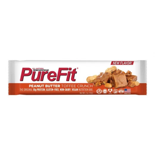 PureFit Bar Peanut Butter Toffee Crunch, 1 Bar, 2 Oz (57 G) Each PureFit Bar Peanut Butter Toffee Crunch, 1 Bar, 2 Oz (57 G) Each
