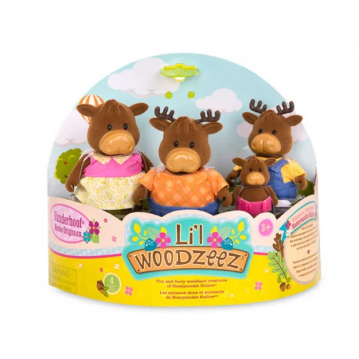 Li'l Woodzeez The VanderhoofTM Moose Family with storybook