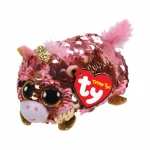 T&Y Ty Teeny Flippables Sunset - Sequin Coral Unicorn 4" - Ty