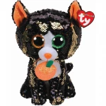 Ty- Flippables Jinx The Cat Sequins Soft Toy 23 cm, Multi-Coloured - Ty