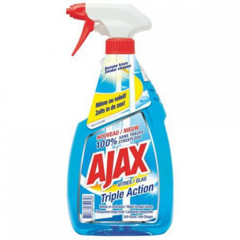 Ajax Triple Action Glass Cleaner, 750 ml - Ajax
