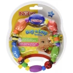Nuby Hard / Soft Teether Bug-a-Loop, 3m+ - نوبي