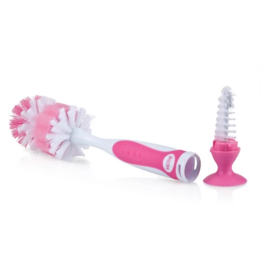 Nuby Bottle and Nipple Brush, Pink Nuby Bottle and Nipple Brush, Pink