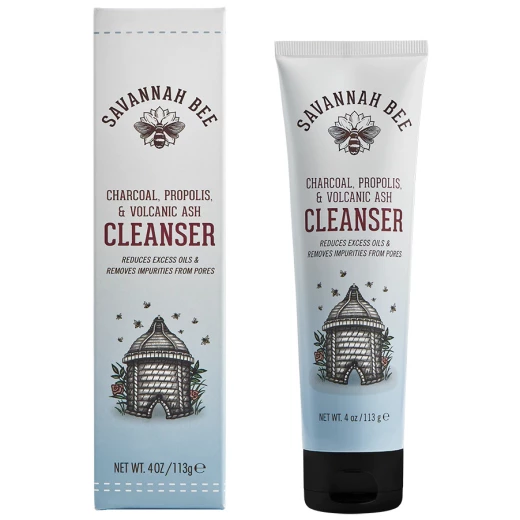 Savannah Bee Company Charcoal, Propolis & Volcanic Ash Cleanser 113g - سافانا بي - Image 2
