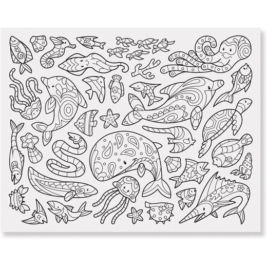 Melissa & Doug Color-Your-Own Sticker Pad - Animals - ميليسا اند دوج - Image 2