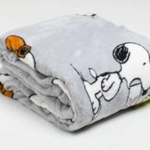 Kanguru Snoopy Fleece Blanket with Sleeves Comfortable Wearable Blanket 140x210cm Gift Box - KANGURU - Image 3