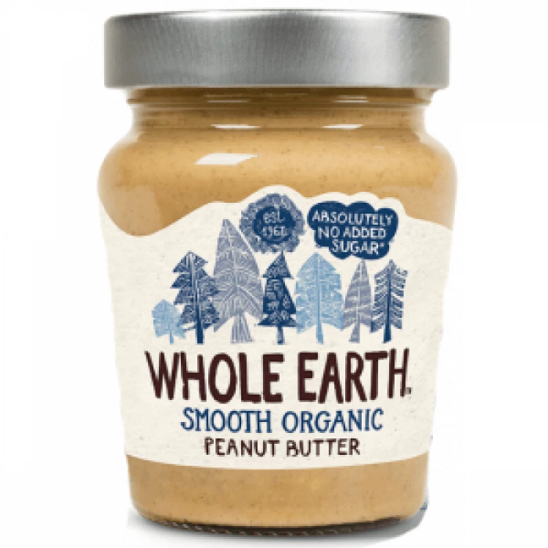 Whole Earth Peanut Butter - Organic Smooth - 227g - هول إيرث
