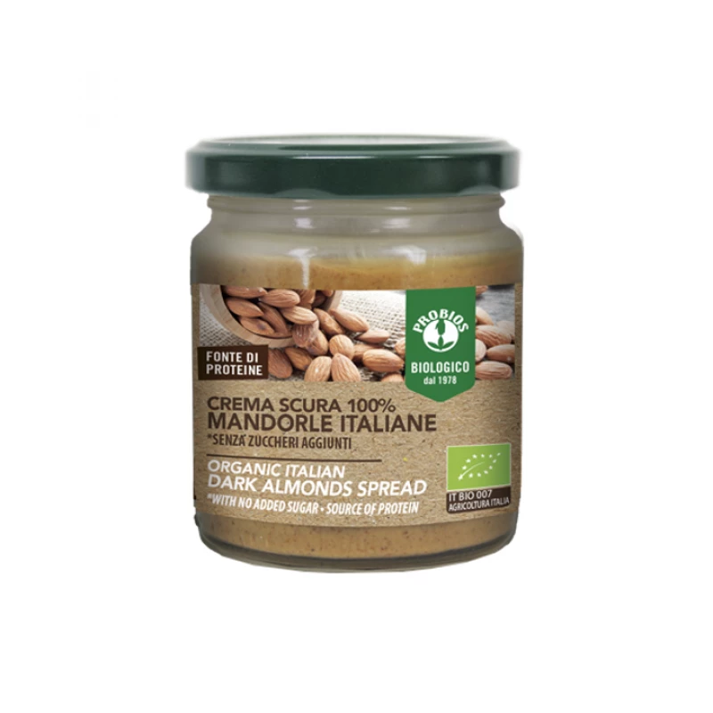 ORGANIC 100% DARK ALMOND SPREAD - GLUTEN FREE 200 g - بروبيوس