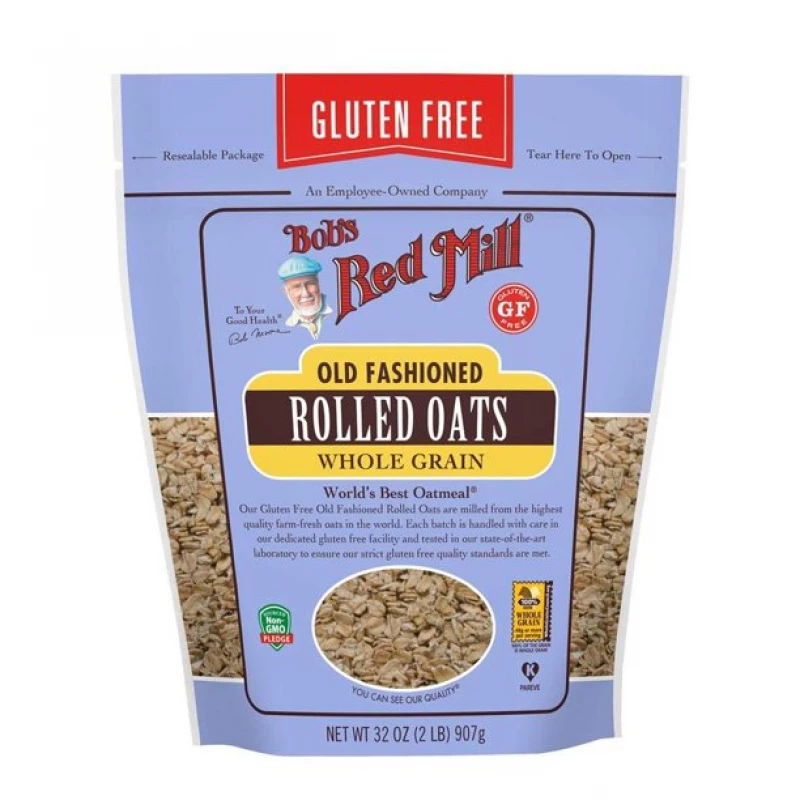 Bob's Red Mill Gluten Free Old Fashion Rolled Oats, 907g - بوبز ريد ميل