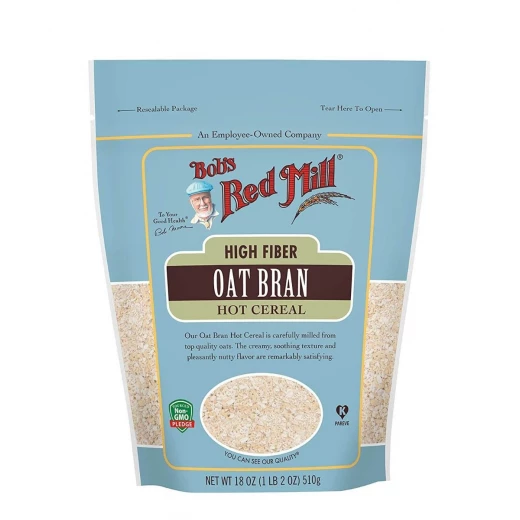 Bob's Red Mill High Fiber Oat Bran Hot Cereal 510g Bob's Red Mill High Fiber Oat Bran Hot Cereal 510g