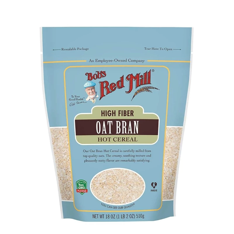 Bob's Red Mill High Fiber Oat Bran Hot Cereal 510g - بوبز ريد ميل